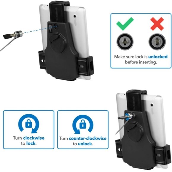 Mount-It! Secure Universal Tablet POS Locking Tablet Stand MI-3784 NWT - Picture 3 of 9
